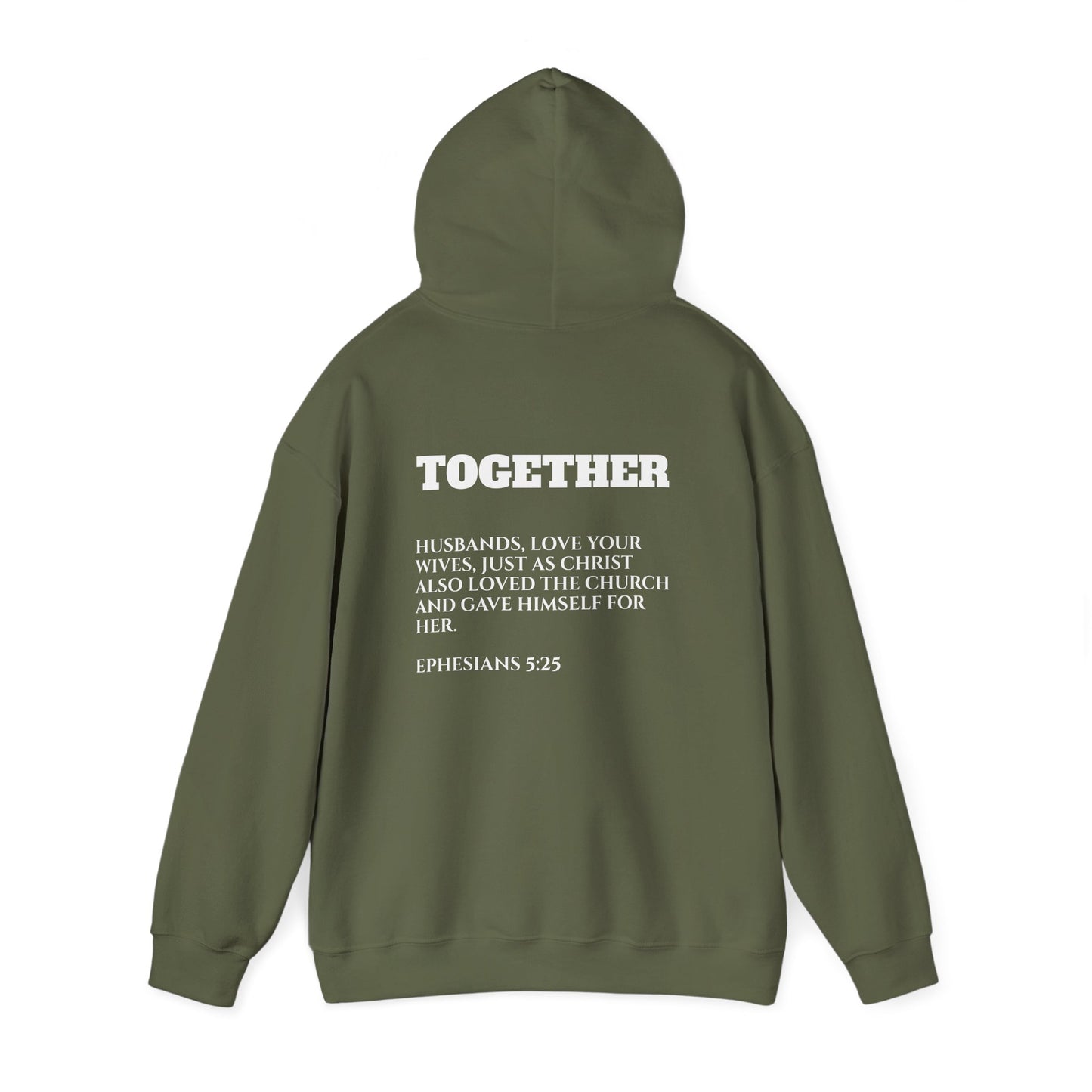 Stronger Together / Scripture Heavy Blend Hooded Sweatshirt