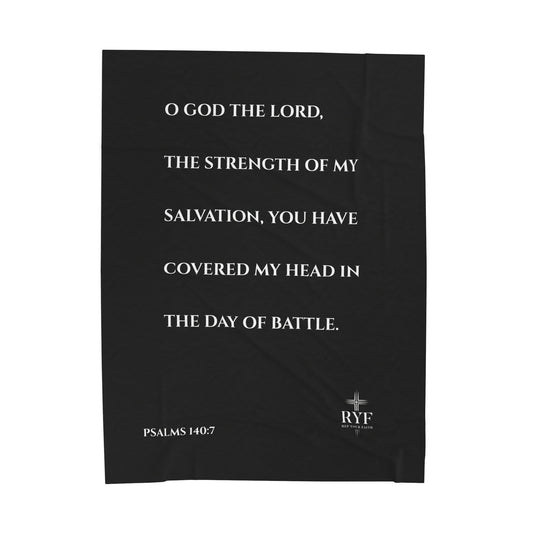 Rep Your Faith / Scripture Velveteen Plush Blanket