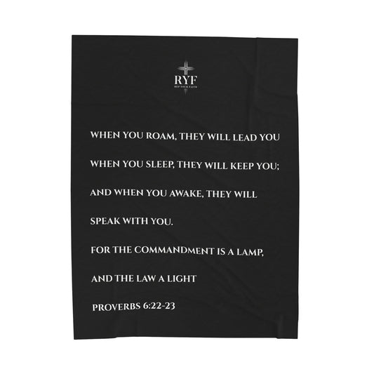 Rep Your Faith / Scripture Velveteen Plush Blanket