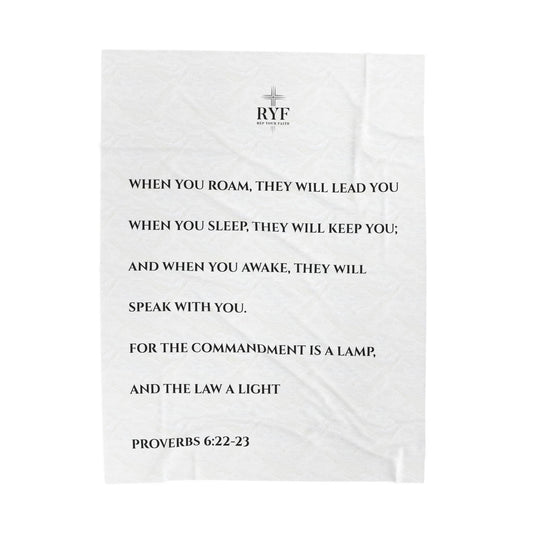 Rep Your Faith / Scripture Velveteen Plush Blanket