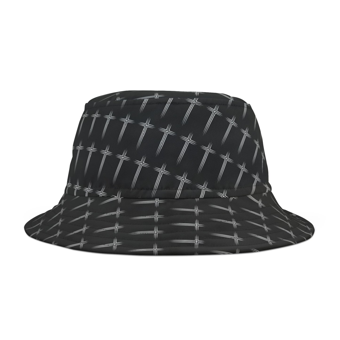 Cross Pattern Bucket Hat