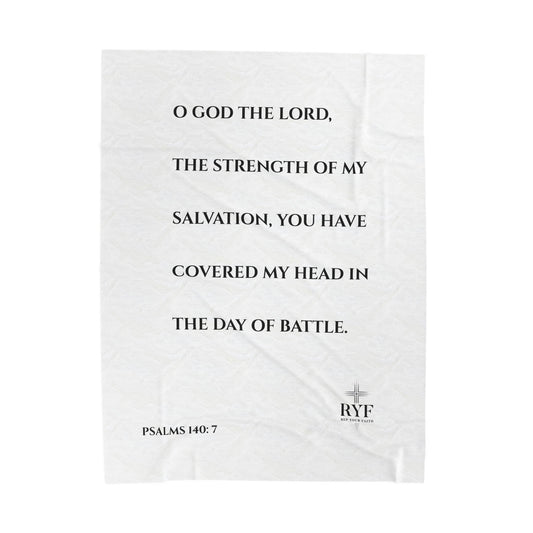 Rep Your Faith / Scripture Velveteen Plush Blanket
