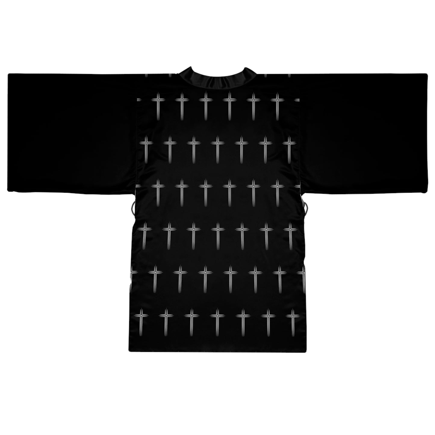 Cross Pattern Kimono Robe