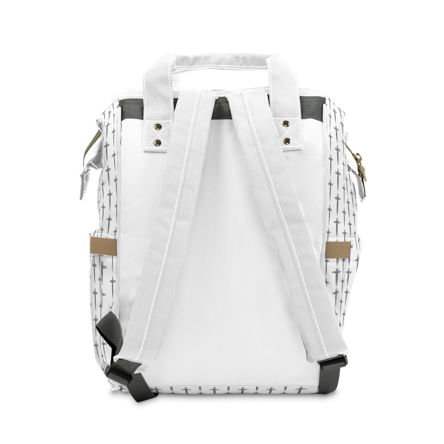 Multifunctional Cross Pattern Backpack, Baby Bag, Travel Backpack, Organizer