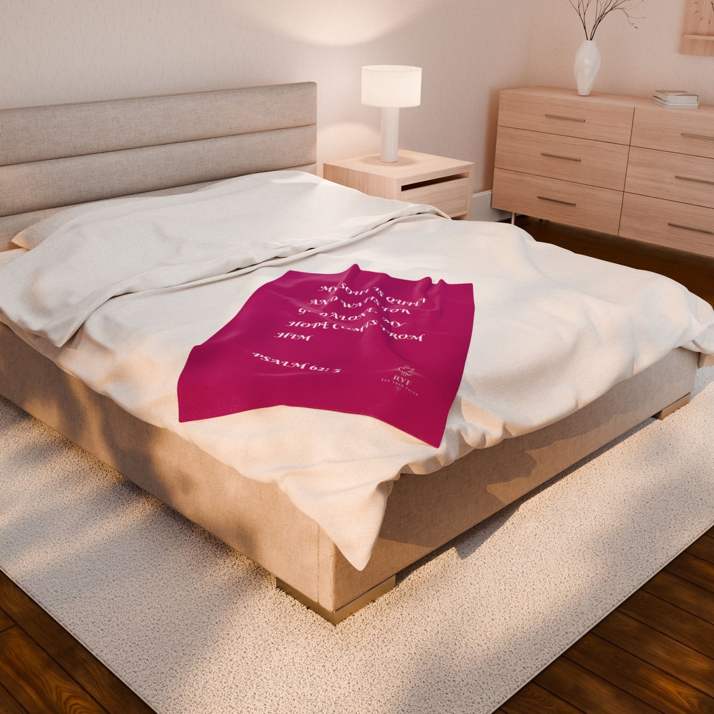 Rep Your Faith / Scripture Velveteen Plush Blanket