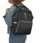 Multi Function Cross Pattern Backpack, Diaper bag, Travel bag, Organizer