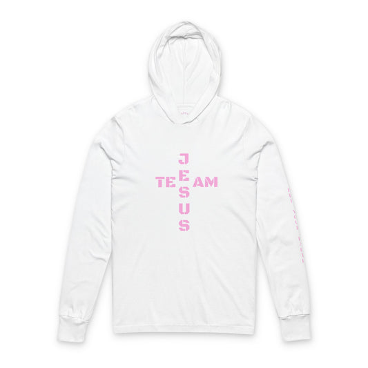 Team Jesus Hooded Long Sleeve Tee