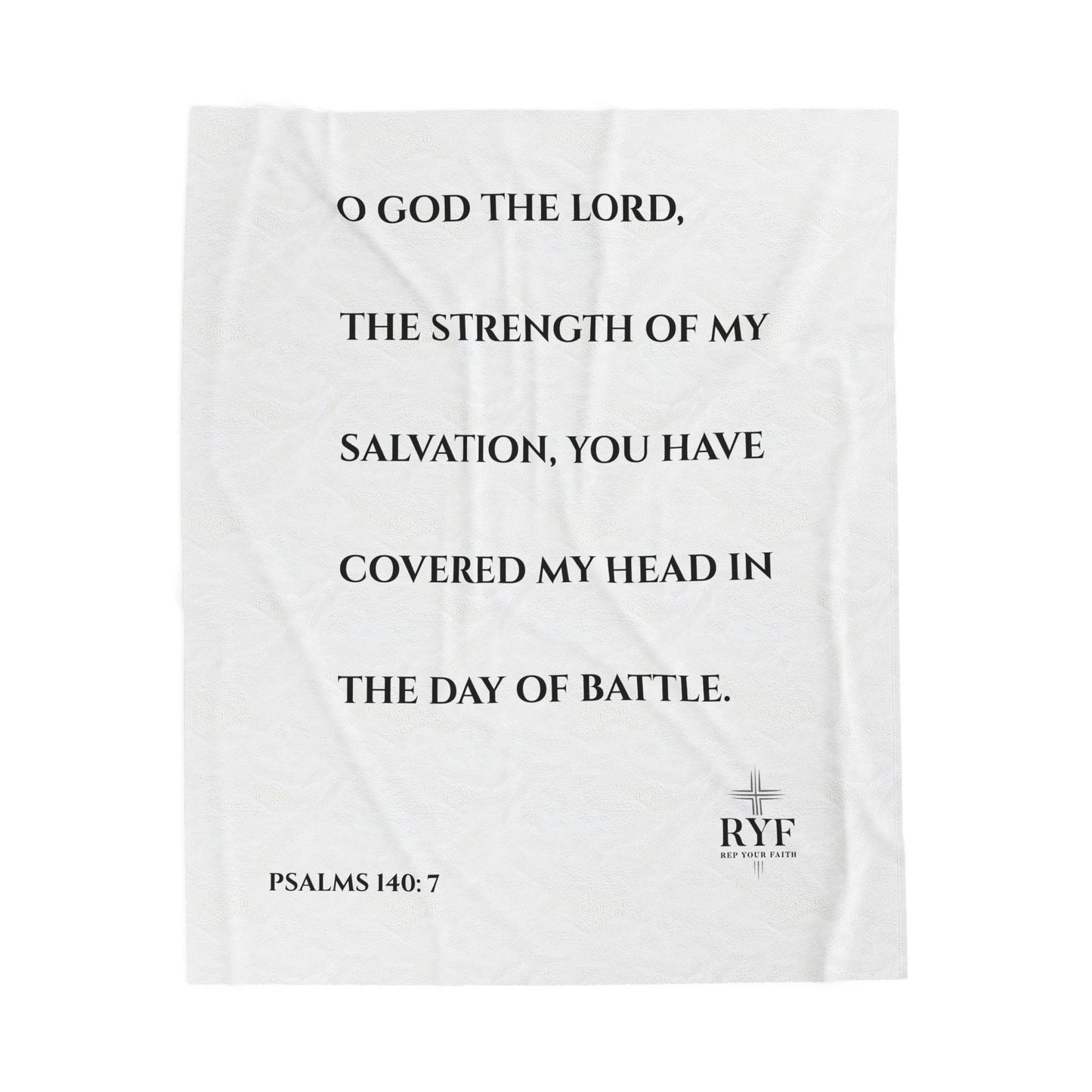 Rep Your Faith / Scripture Velveteen Plush Blanket