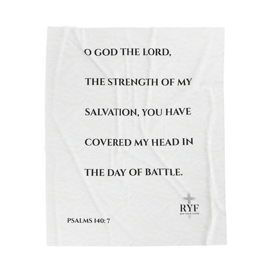 Rep Your Faith / Scripture Velveteen Plush Blanket