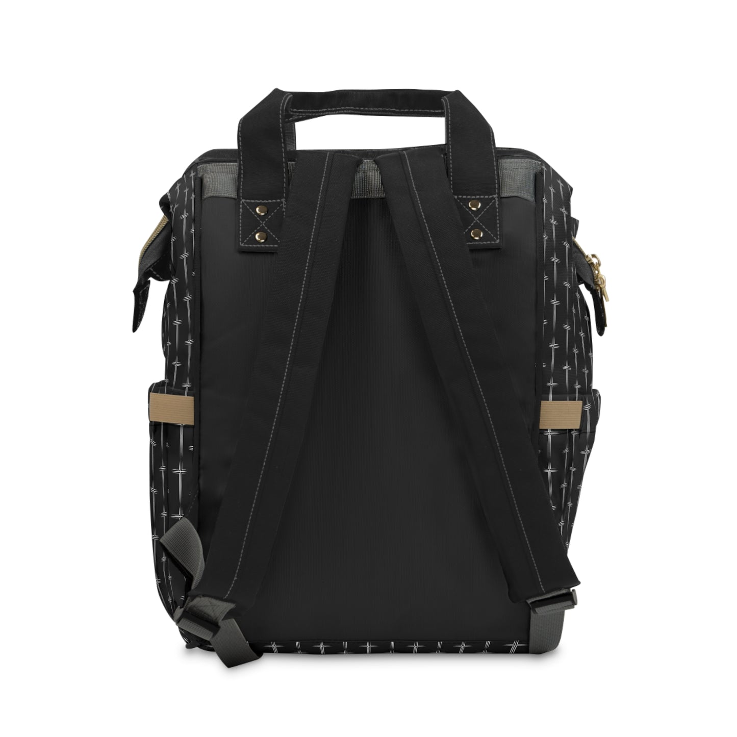 Multi Function Cross Pattern Backpack, Diaper bag, Travel bag, Organizer