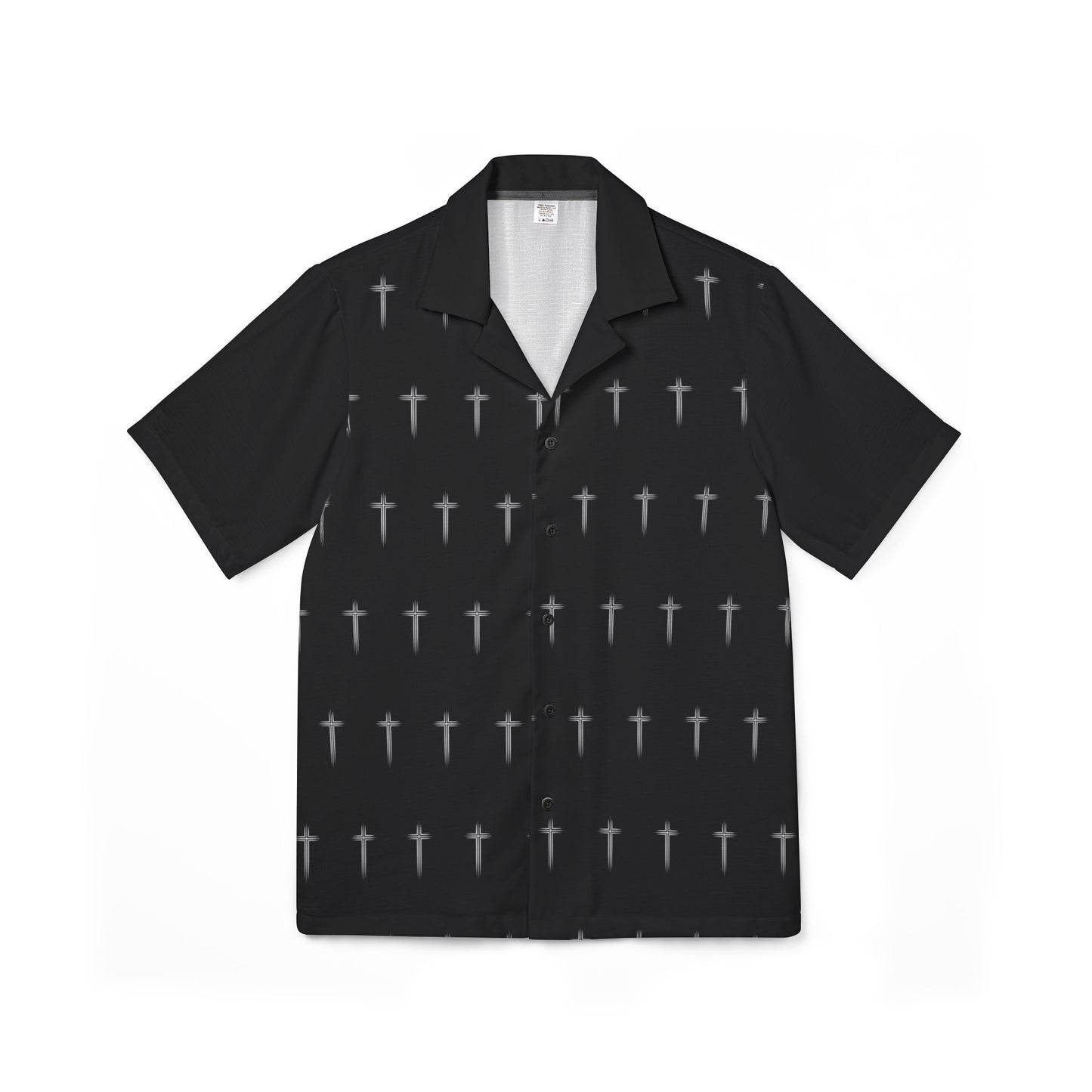 Men's Hawaiian Shirt Cross Pattern