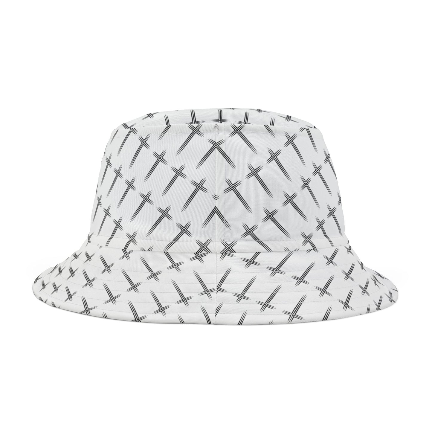 Cross Pattern Bucket Hat