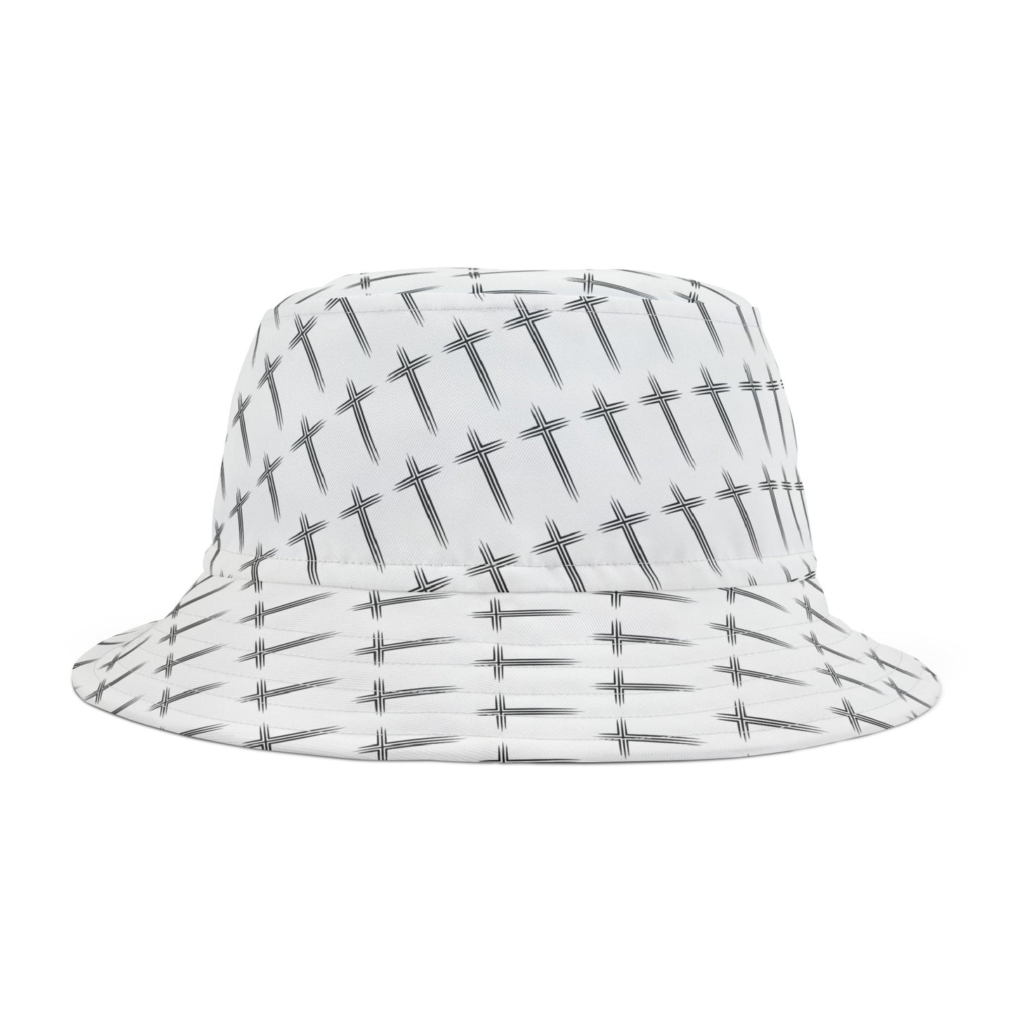 Cross Pattern Bucket Hat