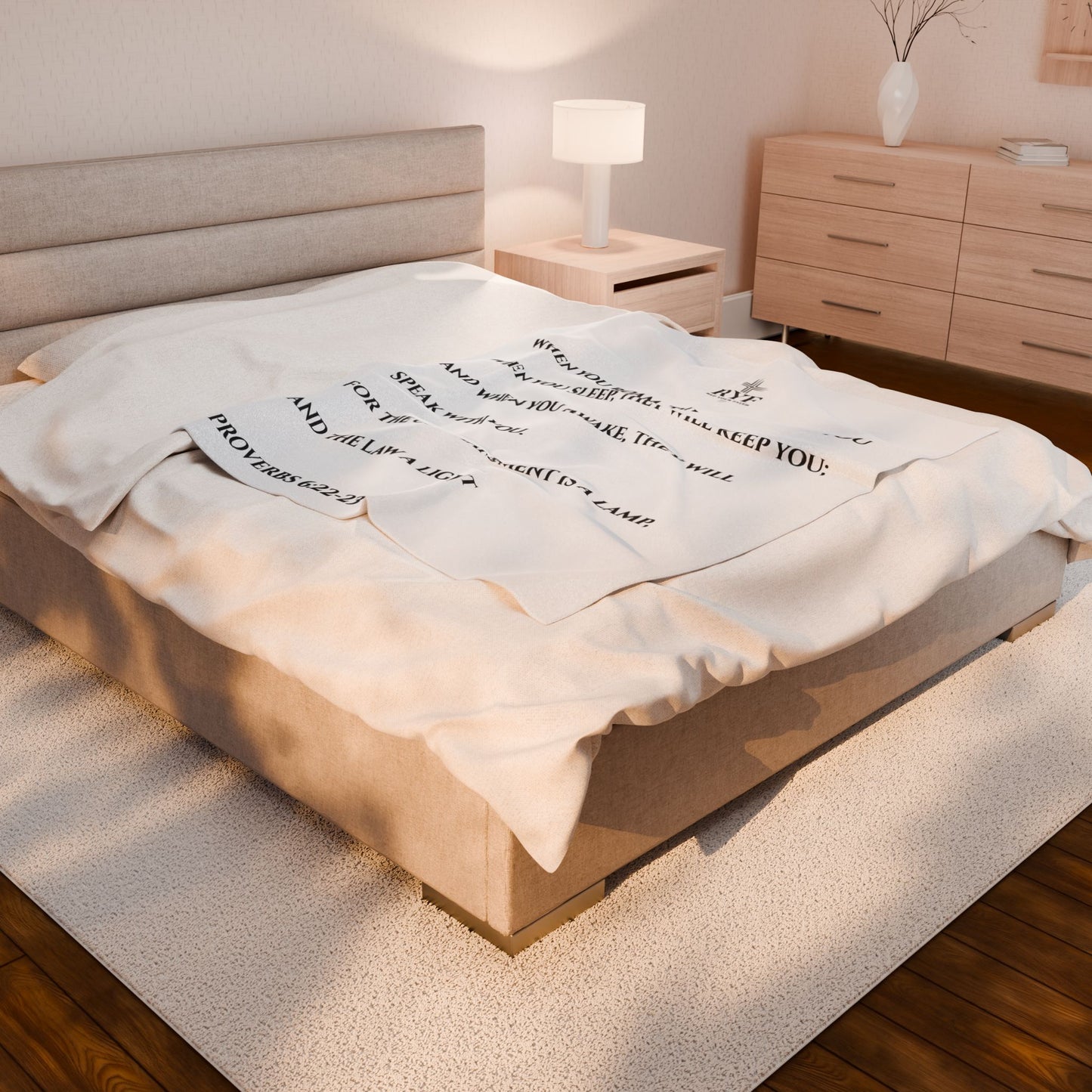 Rep Your Faith / Scripture Velveteen Plush Blanket