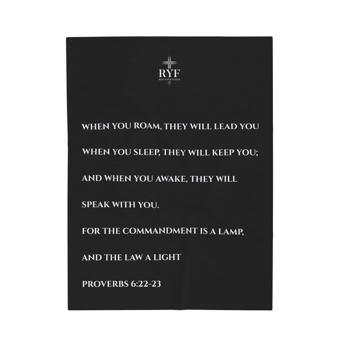 Rep Your Faith / Scripture Velveteen Plush Blanket