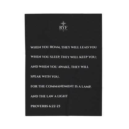Rep Your Faith / Scripture Velveteen Plush Blanket
