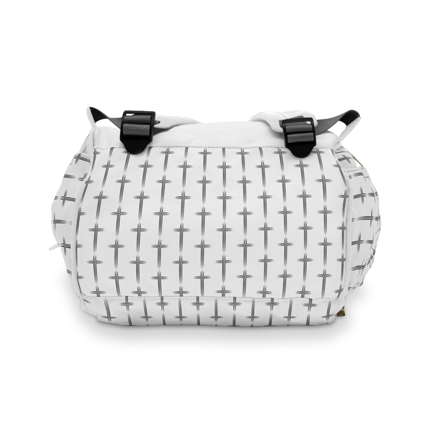 Multifunctional Cross Pattern Backpack, Baby Bag, Travel Backpack, Organizer