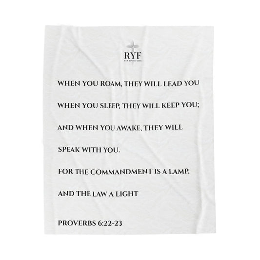 Rep Your Faith / Scripture Velveteen Plush Blanket