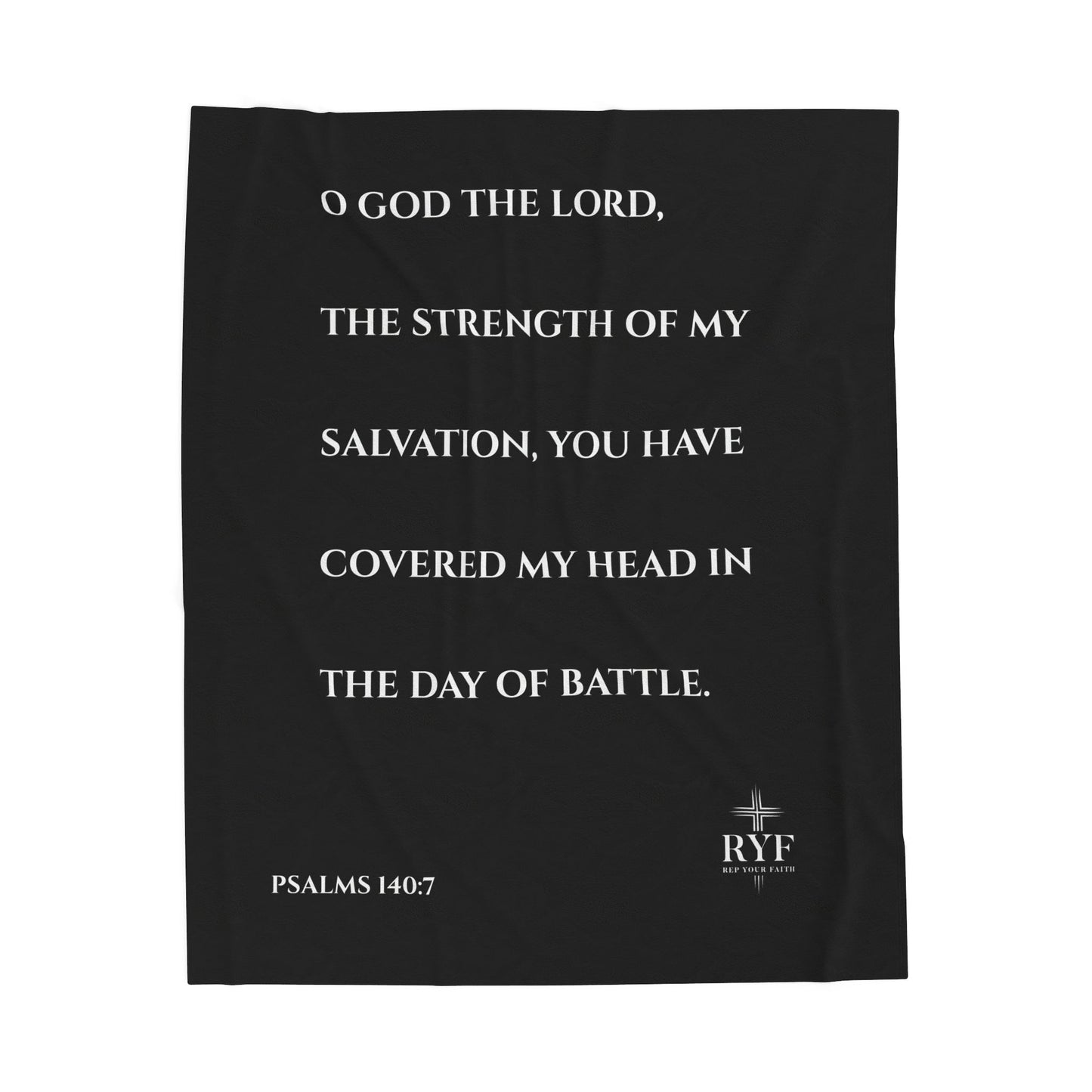 Rep Your Faith / Scripture Velveteen Plush Blanket