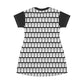 Cross Pattern T-Shirt Dress
