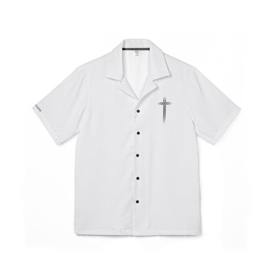 Men's Hawaiian Shirt with Cross