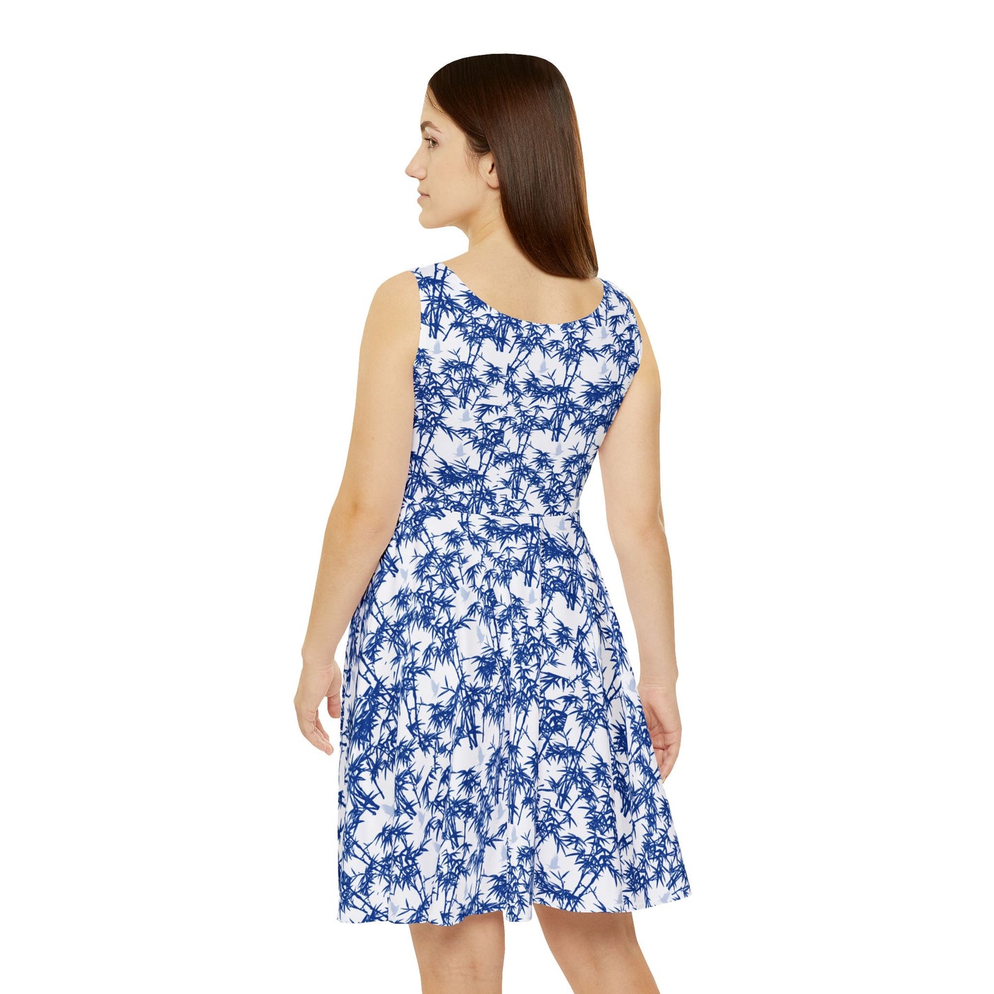 Palm Pattern Skater Dress