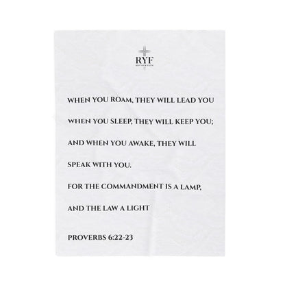 Rep Your Faith / Scripture Velveteen Plush Blanket