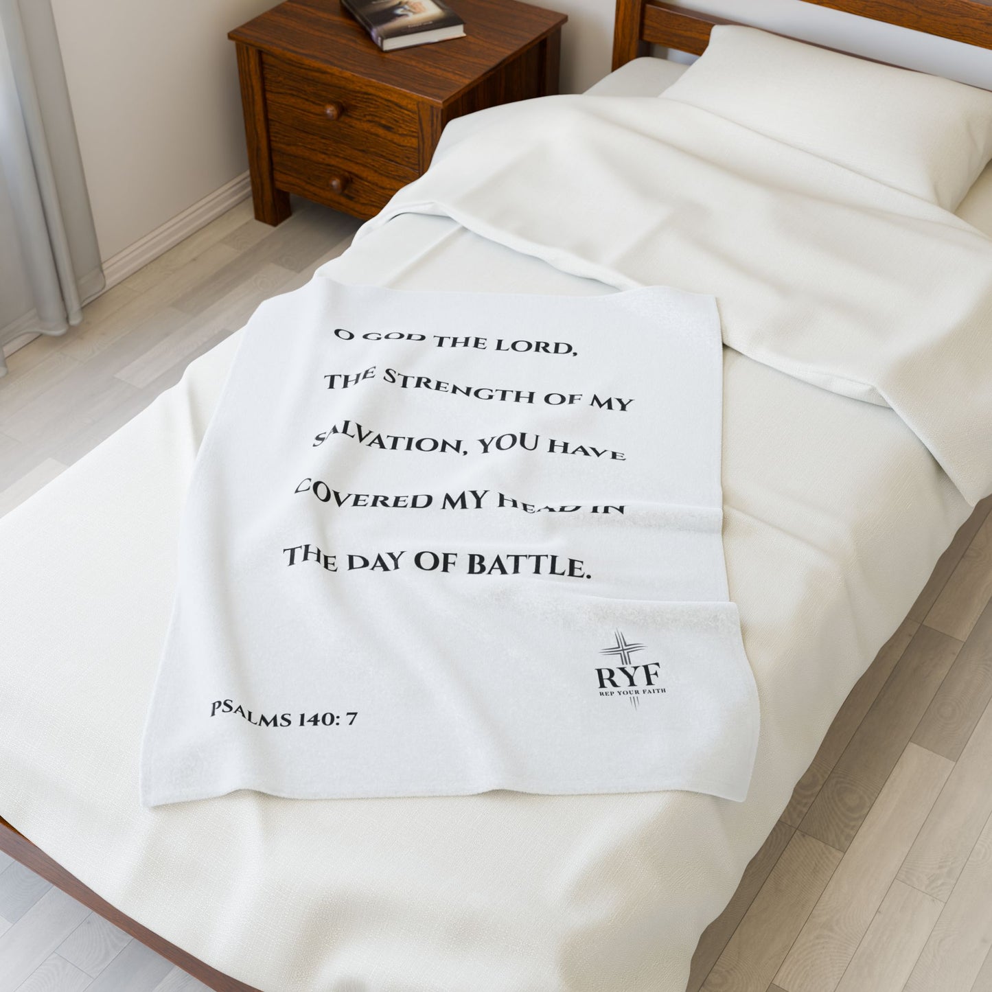Rep Your Faith / Scripture Velveteen Plush Blanket