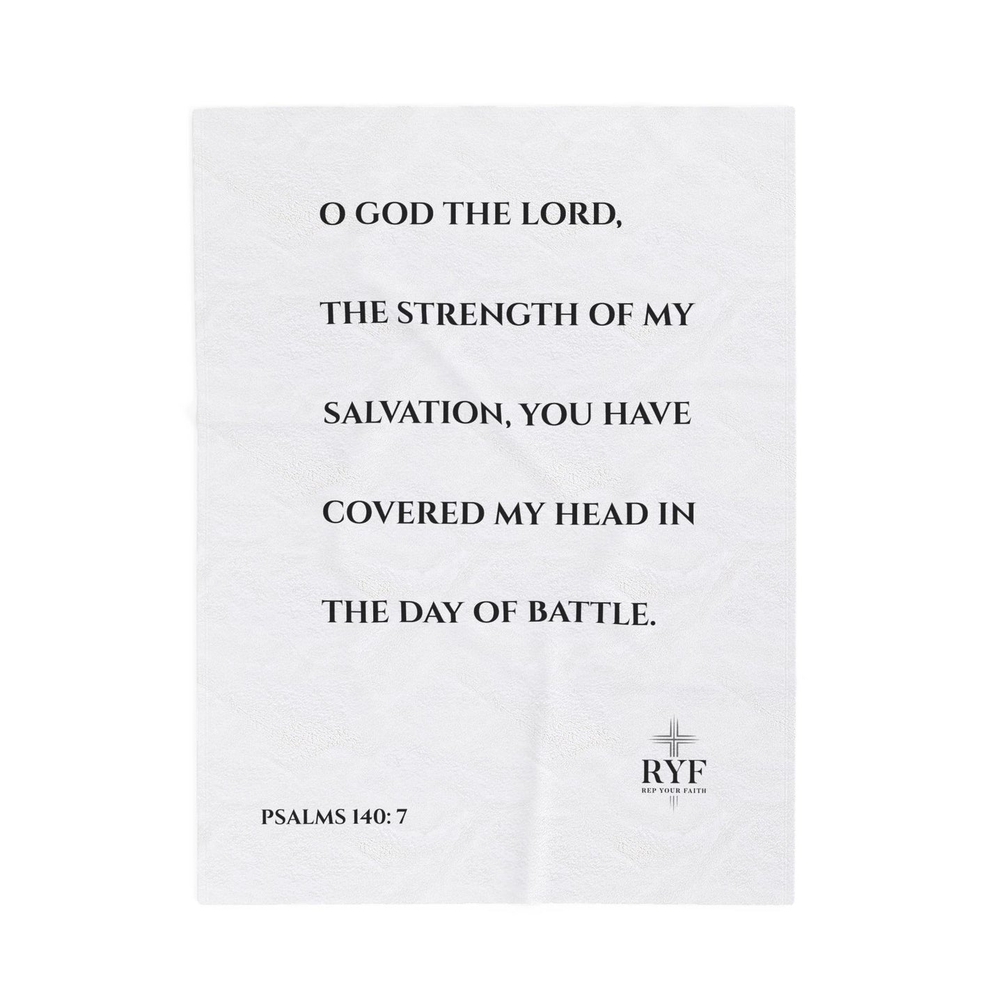 Rep Your Faith / Scripture Velveteen Plush Blanket