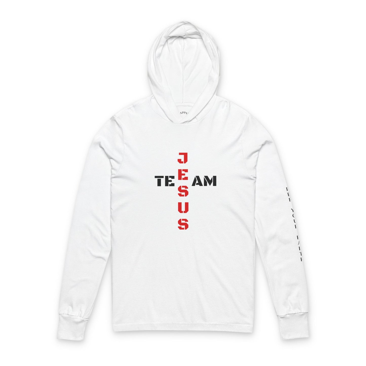 Team Jesus Hooded Long Sleeve Tee