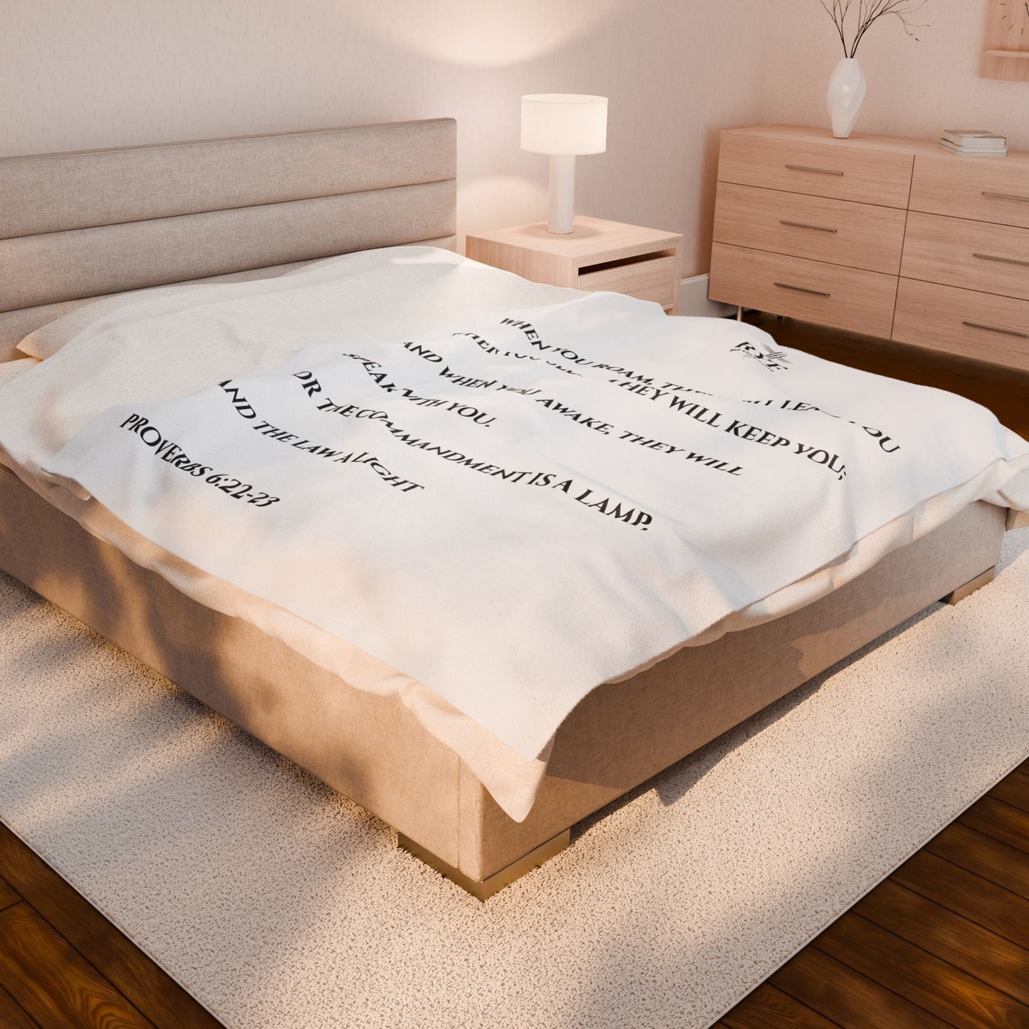 Rep Your Faith / Scripture Velveteen Plush Blanket