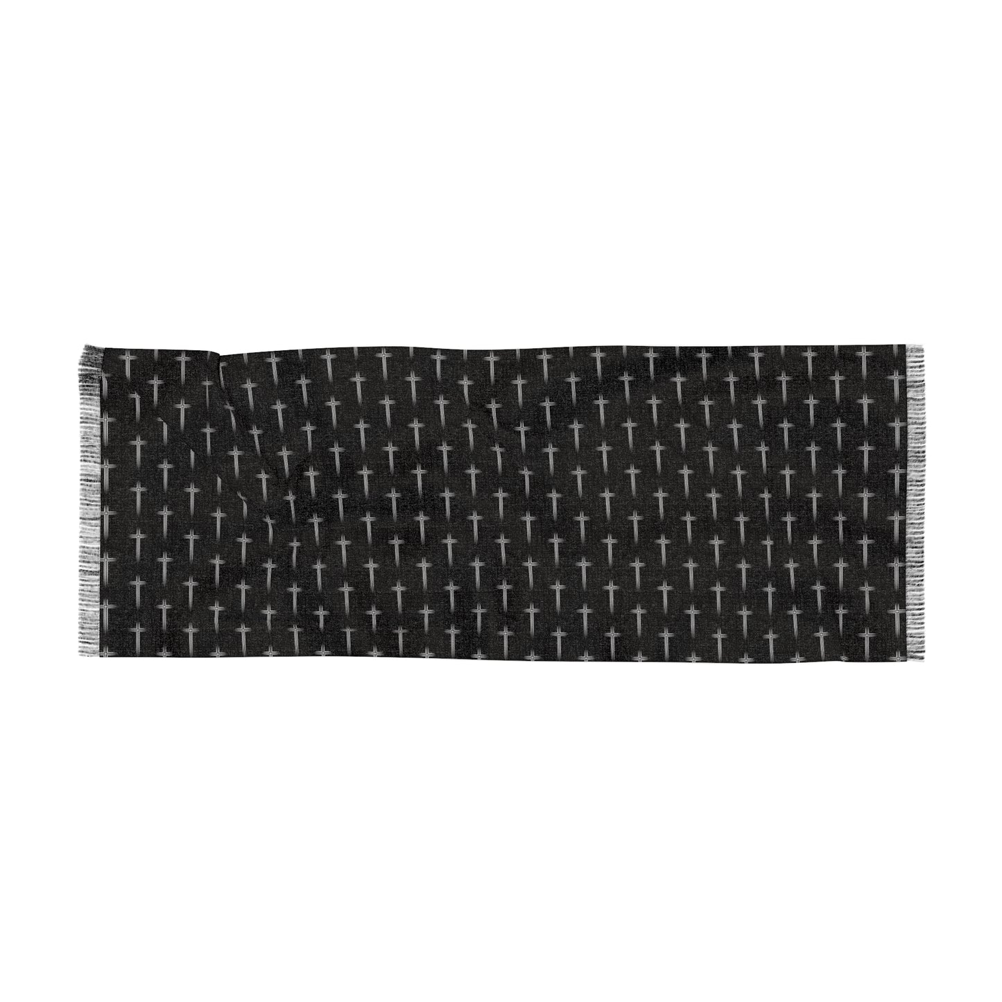 Cross Pattern Light Scarf / Shawl - Perfect for Everyday Wear and Spiritual Occasions