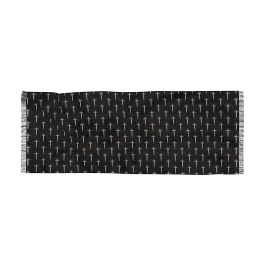 Cross Pattern Light Scarf / Shawl - Perfect for Everyday Wear and Spiritual Occasions