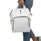 Multifunctional Cross Pattern Backpack, Baby Bag, Travel Backpack, Organizer