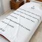 Rep Your Faith / Scripture Velveteen Plush Blanket