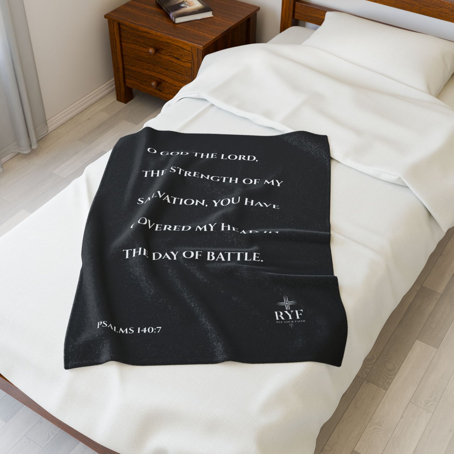 Rep Your Faith / Scripture Velveteen Plush Blanket