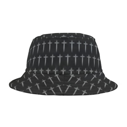 Cross Pattern Bucket Hat