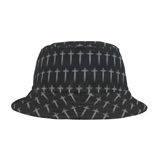 Cross Pattern Bucket Hat