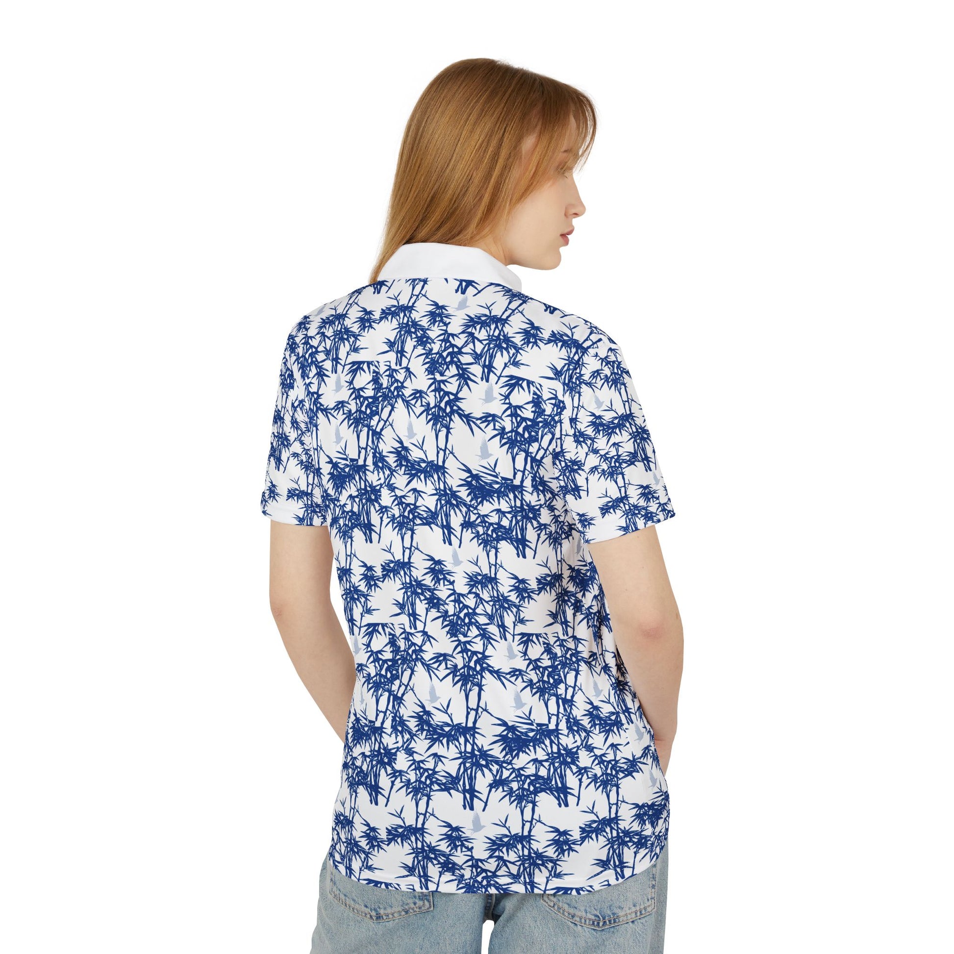 Palm Print Polo Shirt
