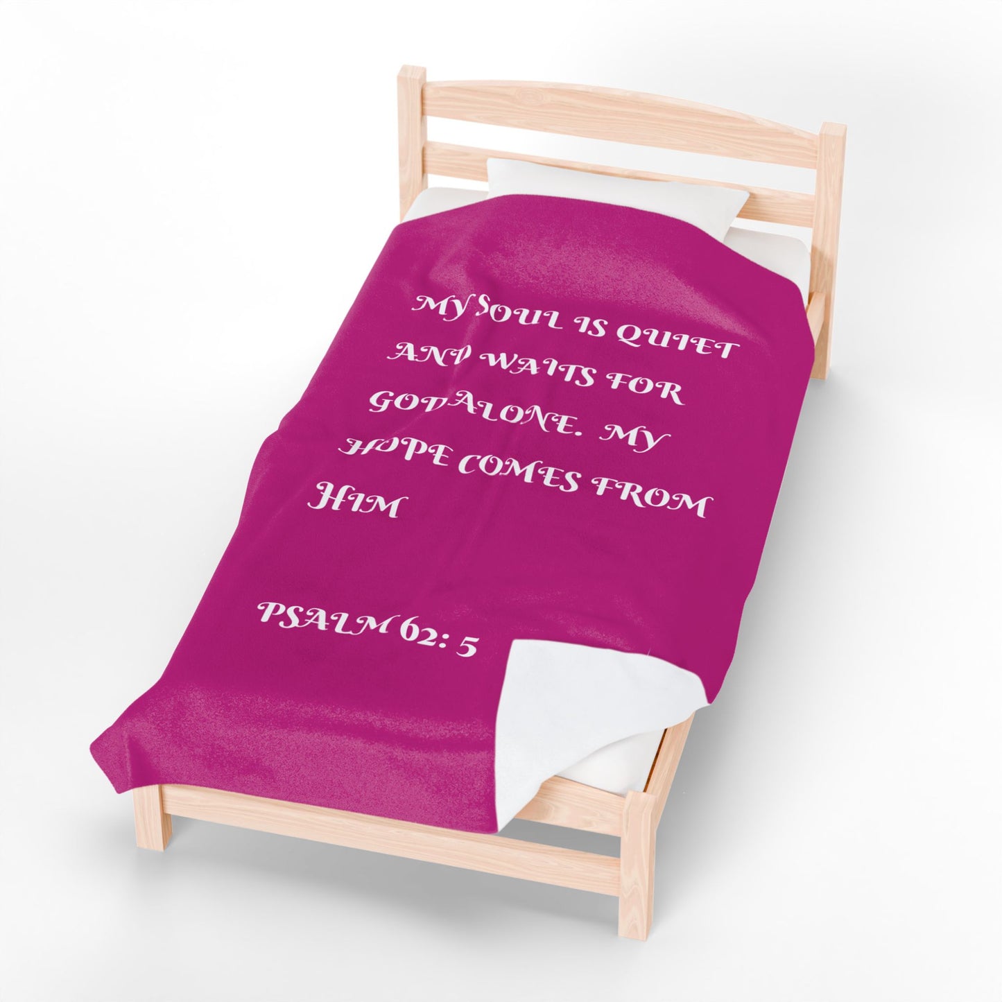 Rep Your Faith / Scripture Velveteen Plush Blanket