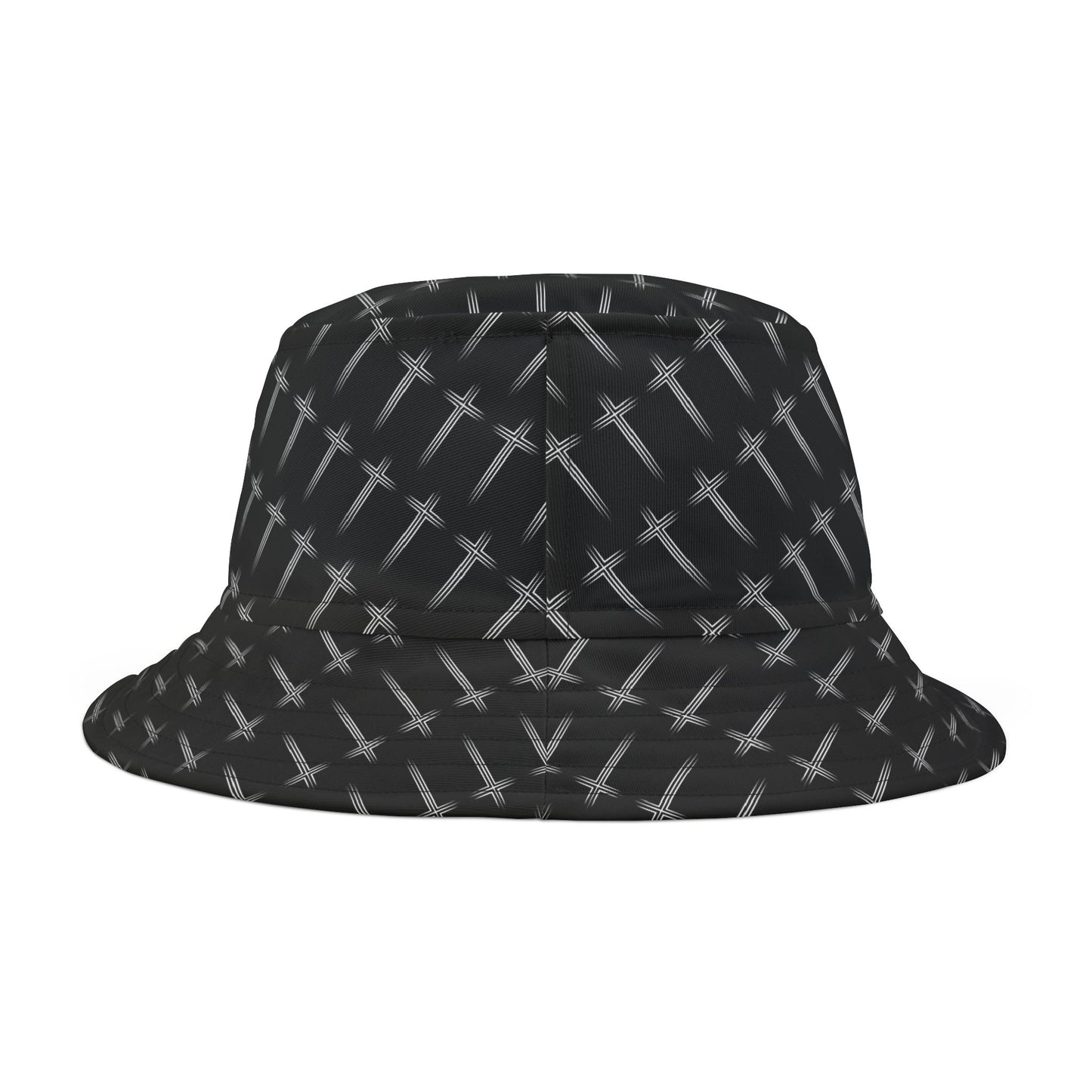 Cross Pattern Bucket Hat