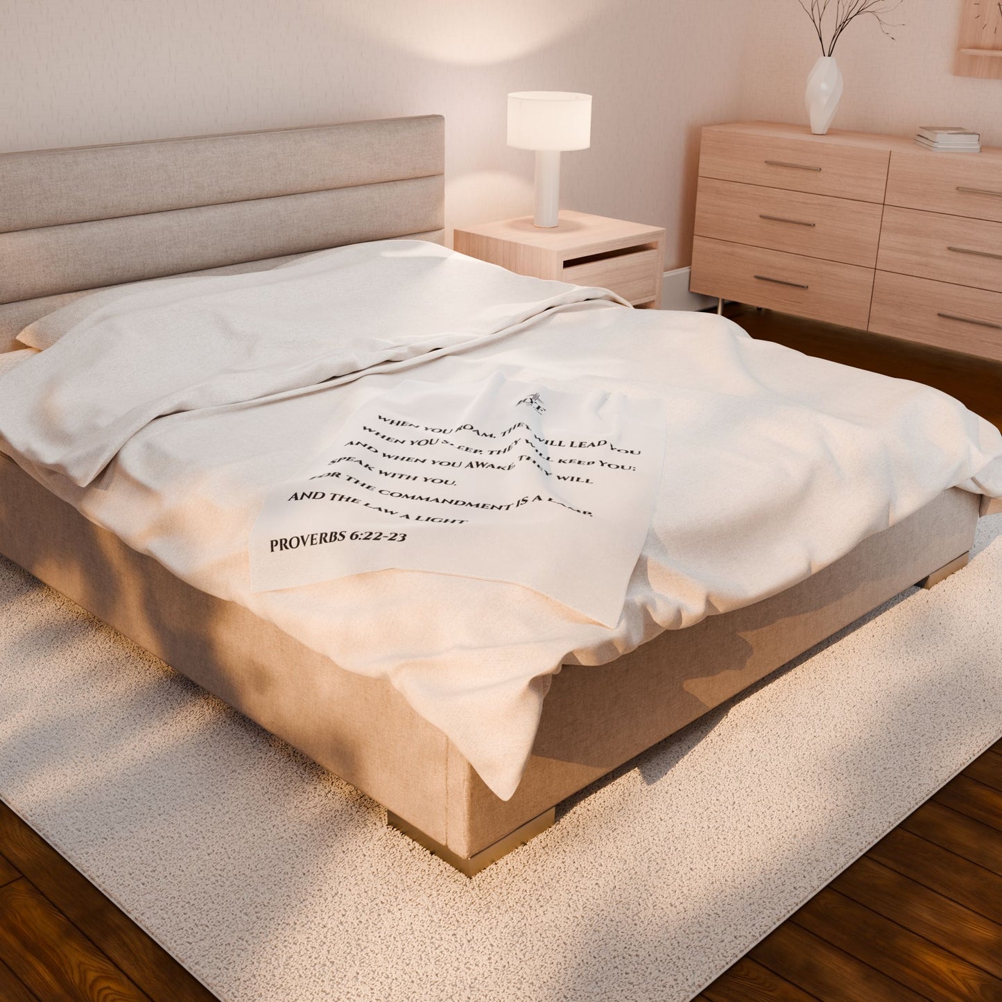 Rep Your Faith / Scripture Velveteen Plush Blanket
