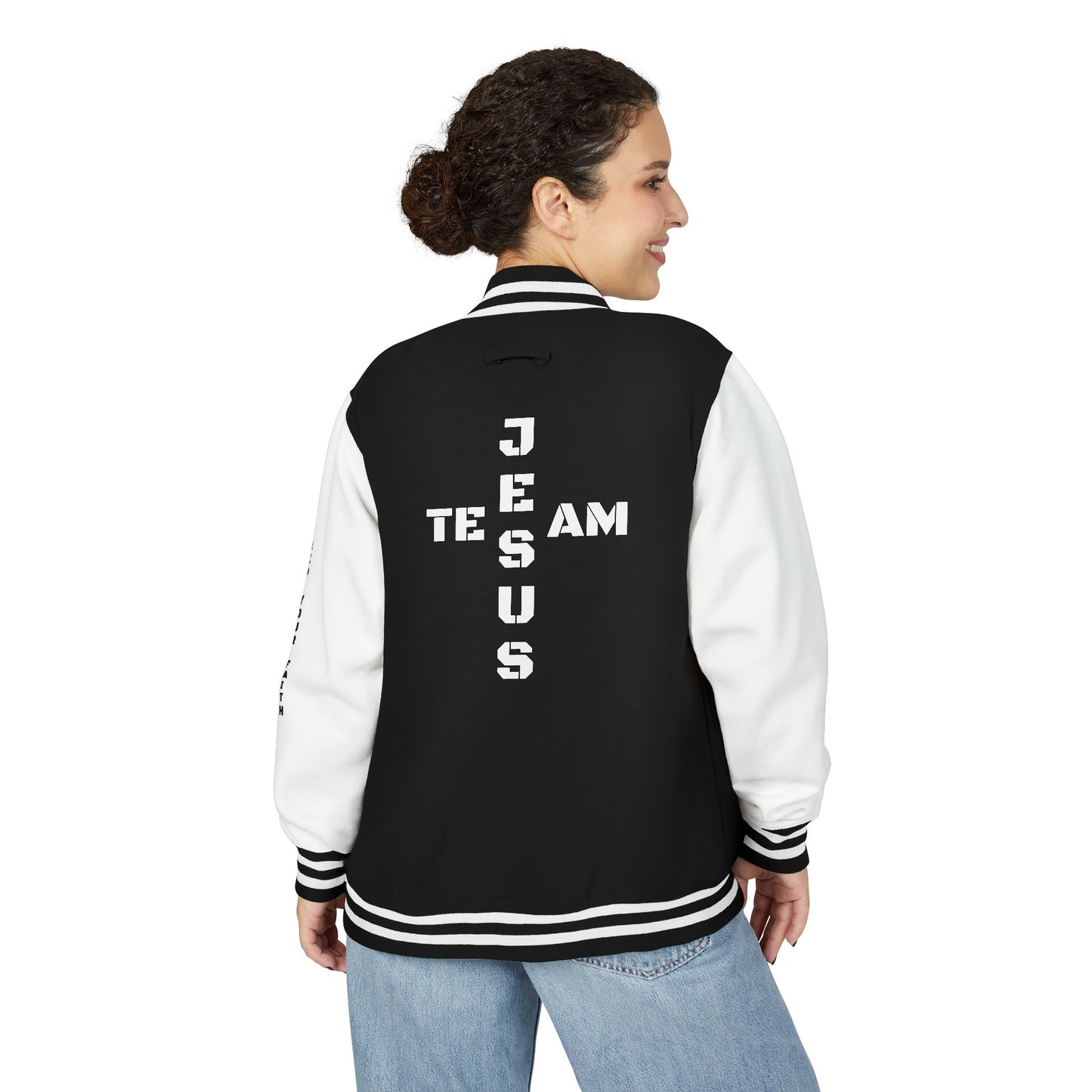 Team Jesus / Rep Your Faith Letterman Style Sweatshirt