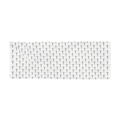 Cross Pattern Light Scarf / Shawl - Perfect for Everyday Wear and Spiritual Occasions