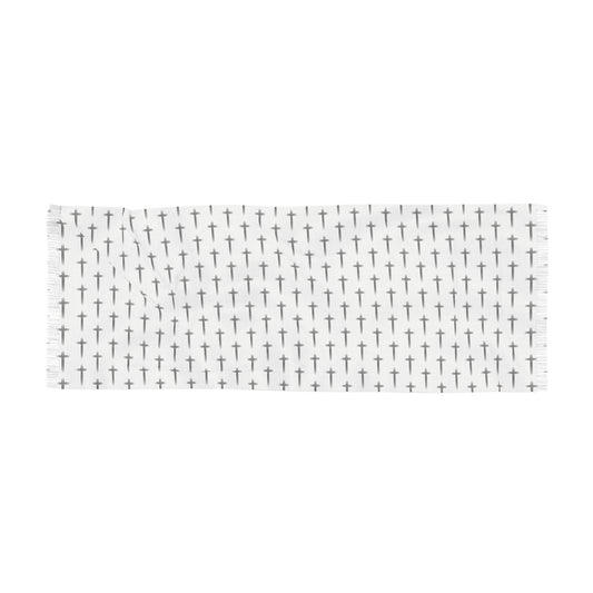 Cross Pattern Light Scarf / Shawl - Perfect for Everyday Wear and Spiritual Occasions