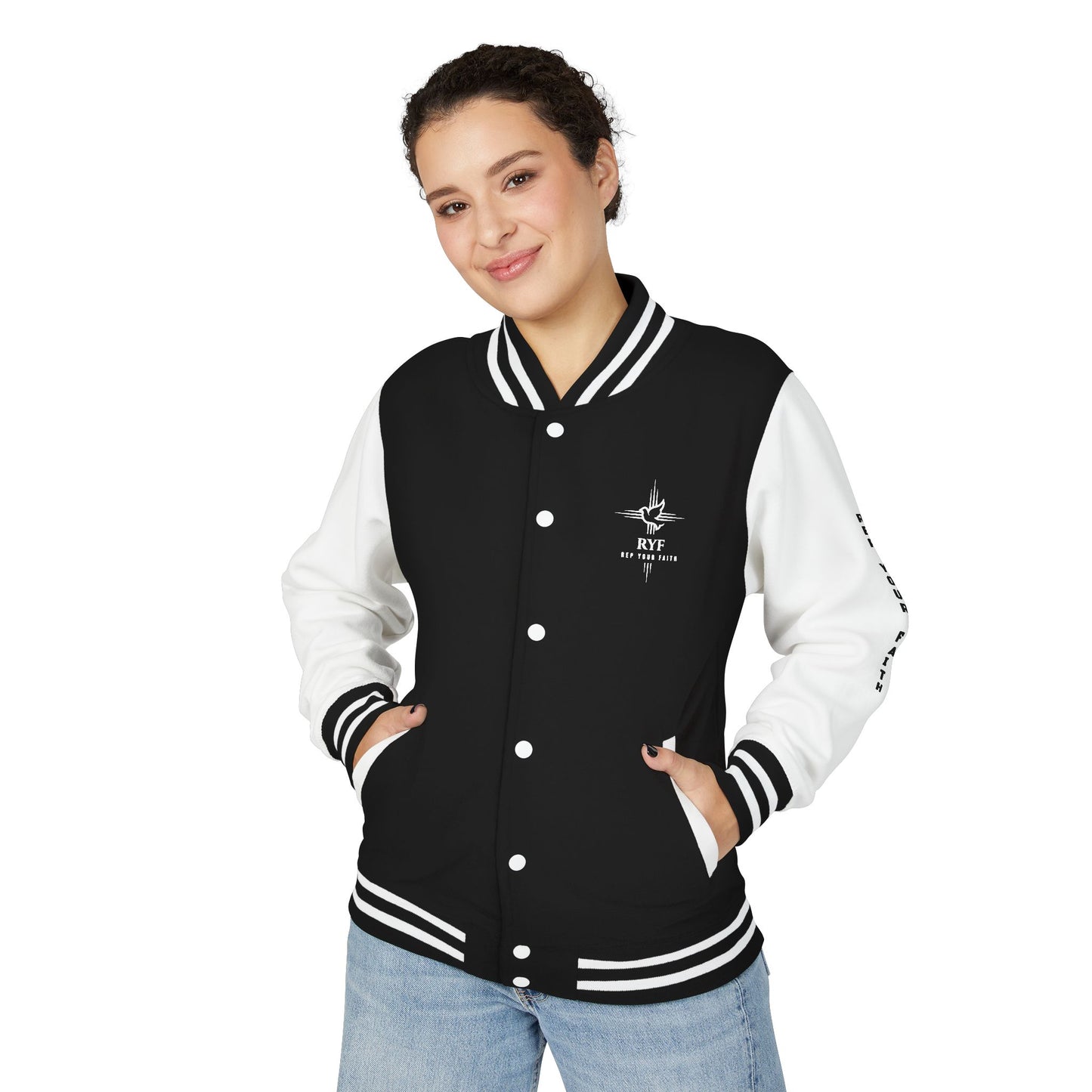 Team Jesus / Rep Your Faith Letterman Style Sweatshirt