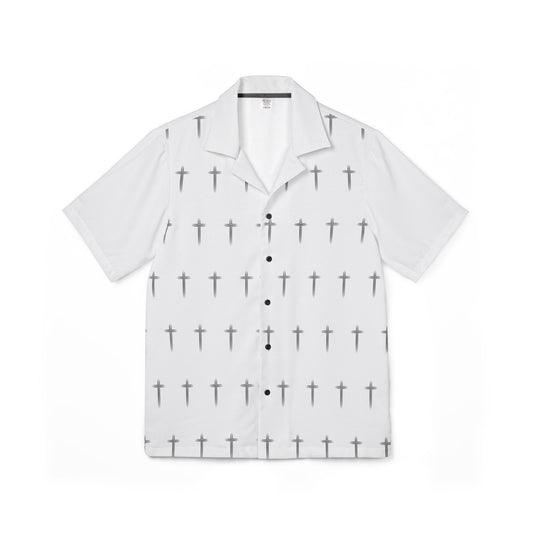 Men's Hawaiian Shirt Cross Pattern