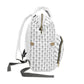 Multifunctional Cross Pattern Backpack, Baby Bag, Travel Backpack, Organizer