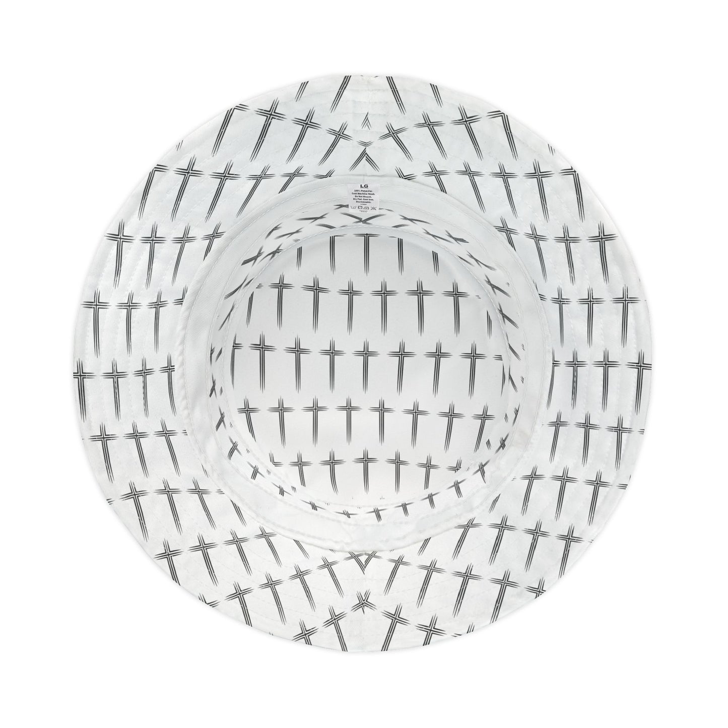 Cross Pattern Bucket Hat