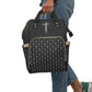 Multi Function Cross Pattern Backpack, Diaper bag, Travel bag, Organizer